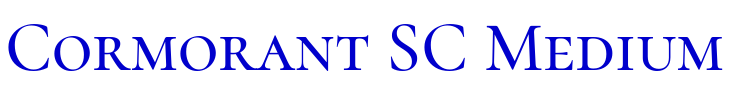 Cormorant SC Medium шрифт